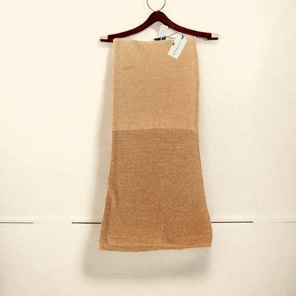 🌻NEW w/tags WEWOREWHAT Cotton Blend Knit Midi Skirt Size Medium - Picture 7 of 11